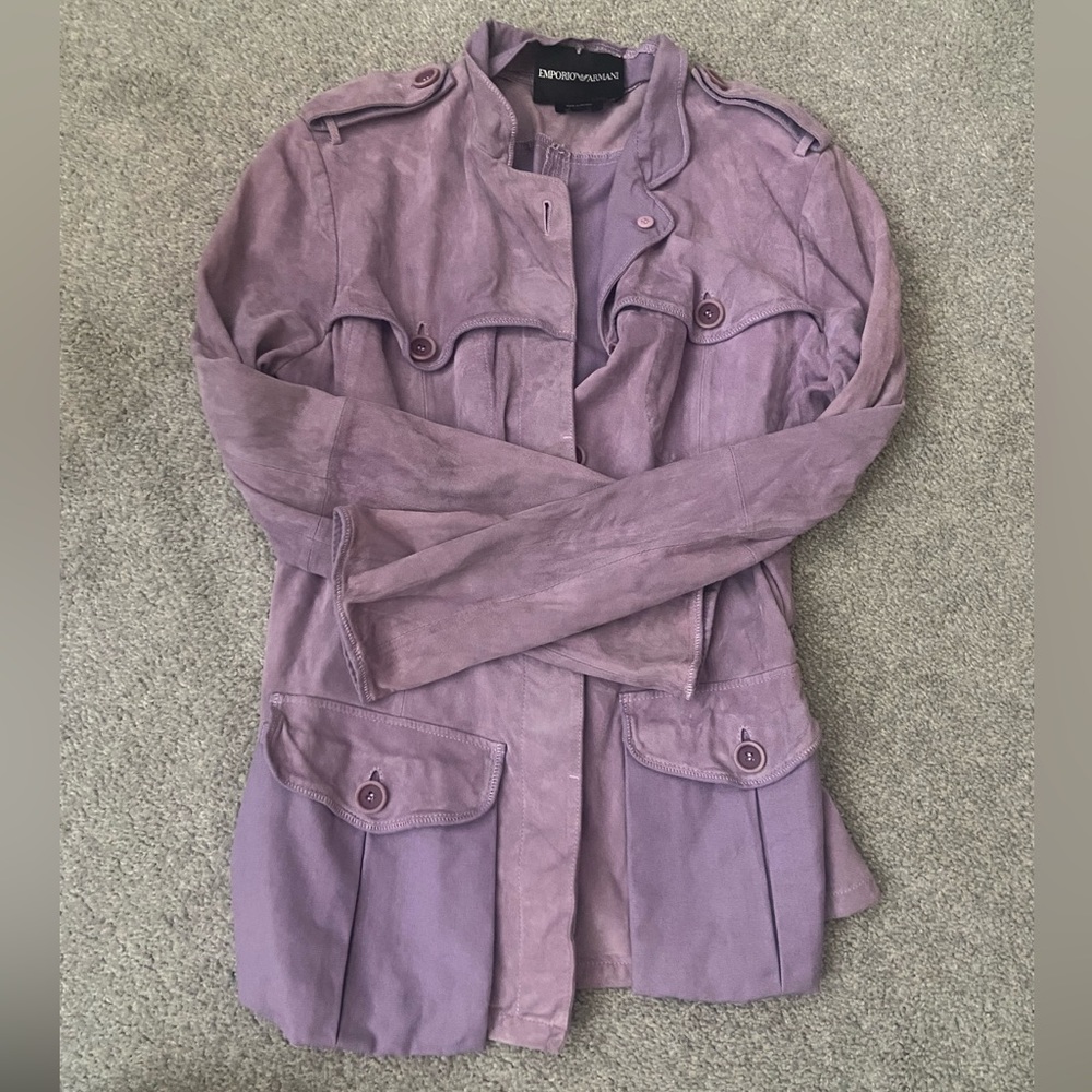 EMPORIO ARMANI purple jacket